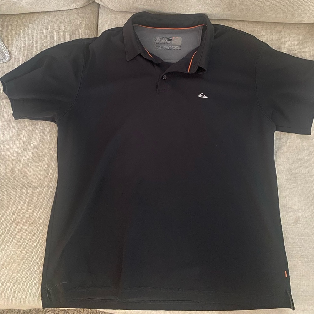 Quiksilver Men's Polo Shirt - Black